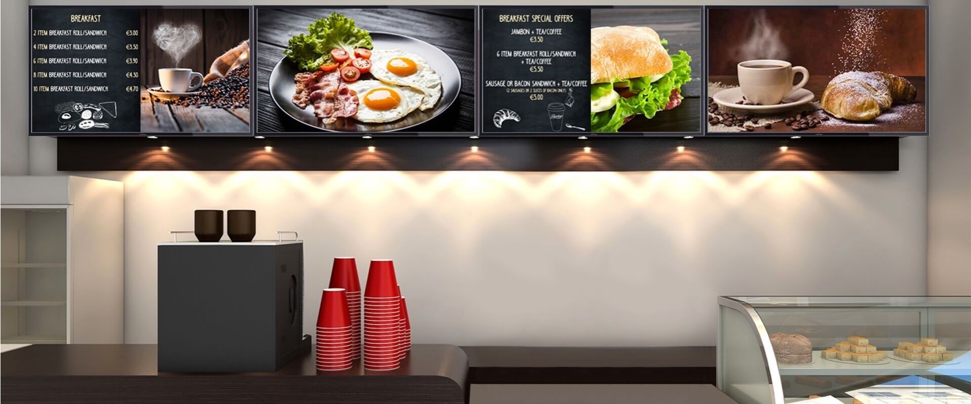 Restaurant Digital menu display