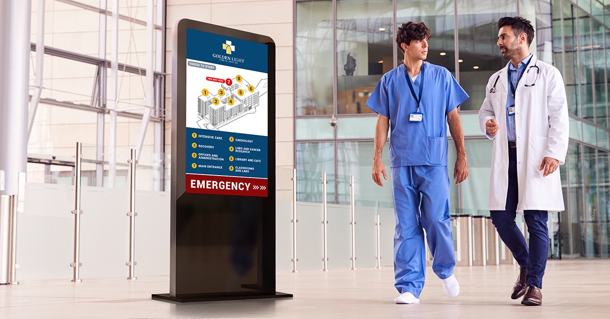 Hospital Digital Signage kiosk