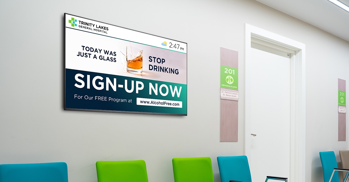 interactive Hospital Digital Signage