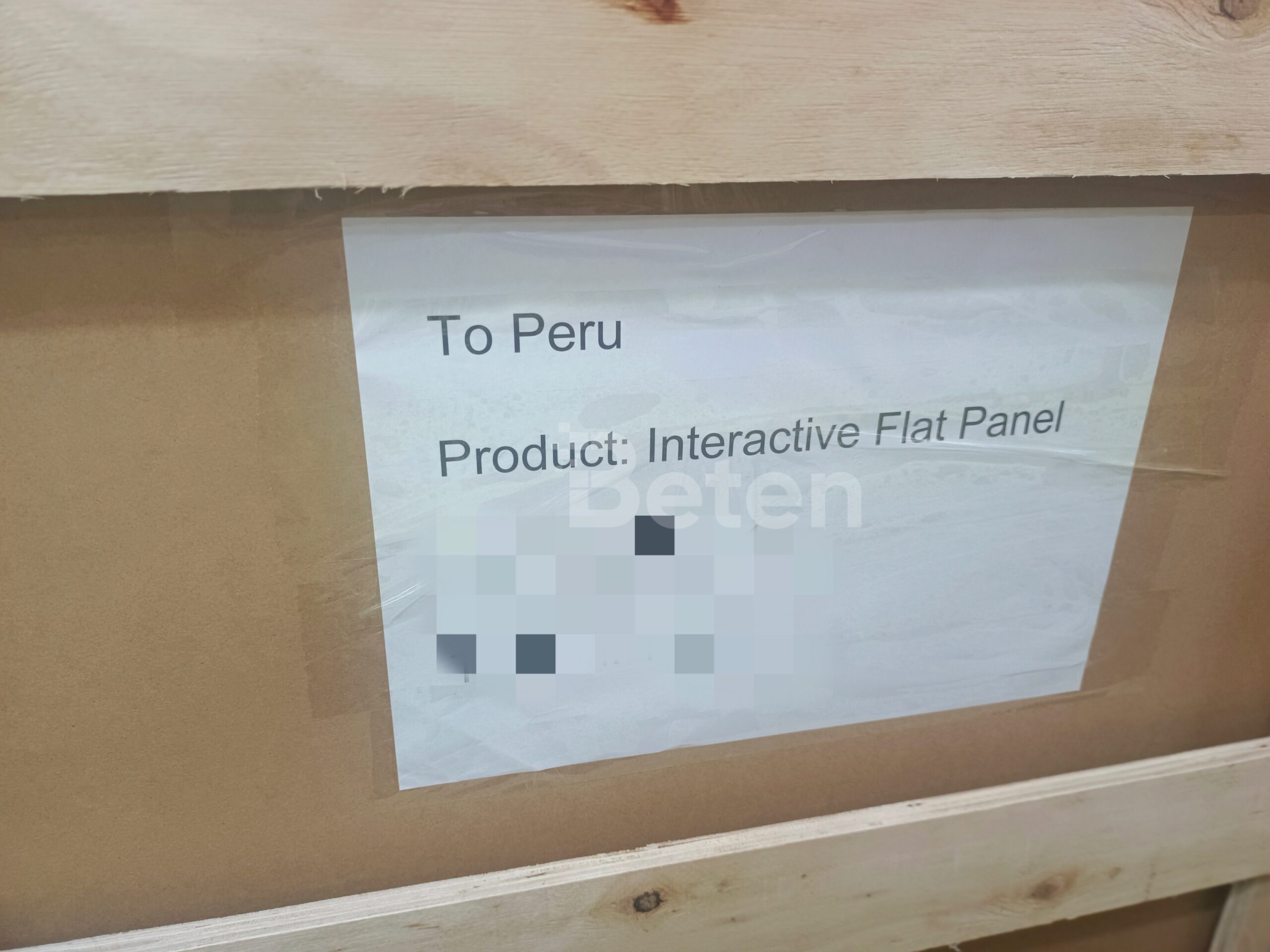 75inch Interactive Flat Panel to Peru -10