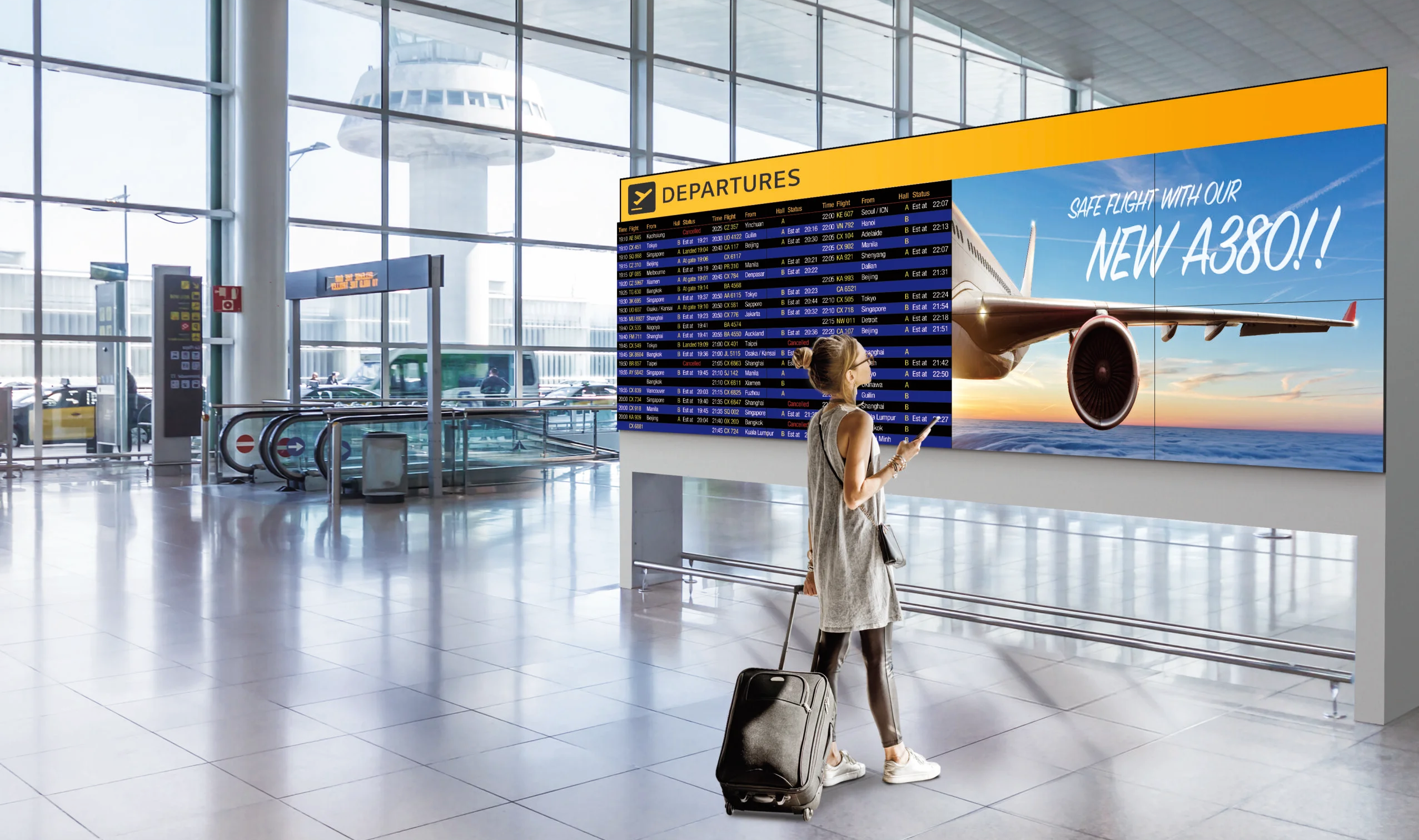 airport digital signage -2