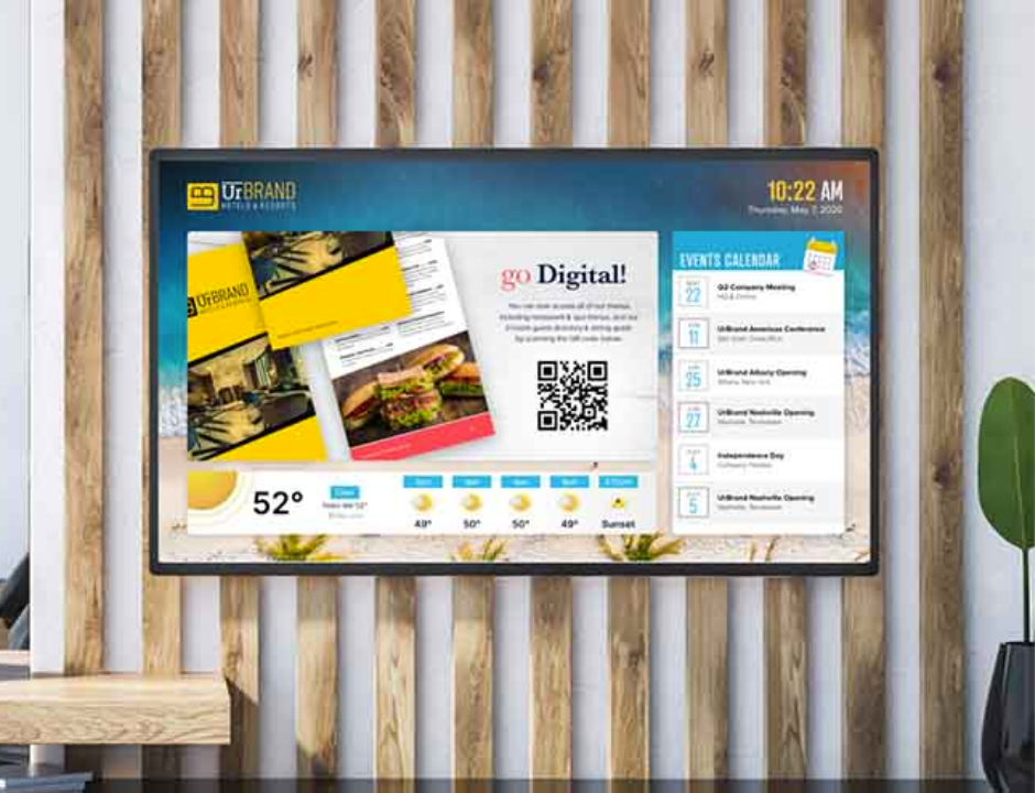 Wall Mounted Digital Advertising Screen